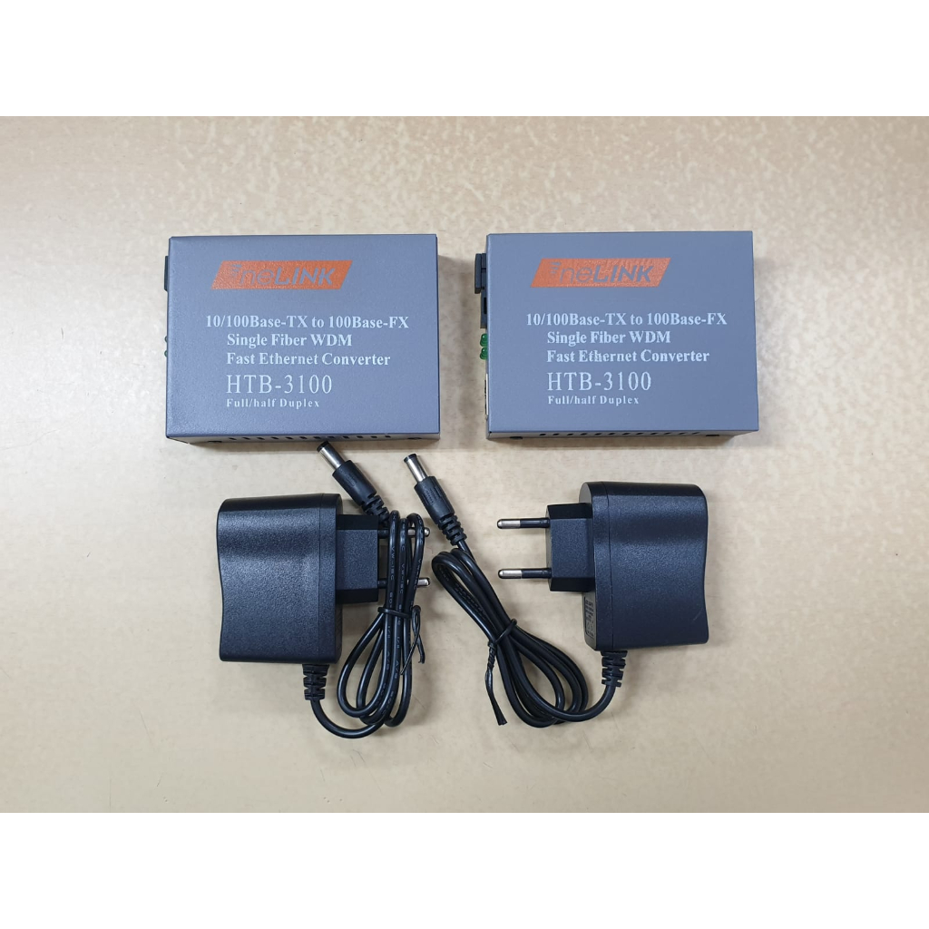 NetLink HTB3100 AB HTB-3100AB HTB 3100AB Singlemode Media Converter ออปติกเป็นอีเธอร์เน็ต (คู่)