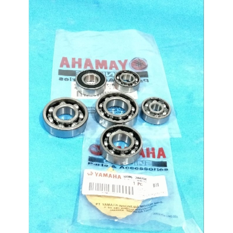 MESIN Bearing เครื่องยนต์ครบชุด 6 ชิ้น yamaha Jupiter z vega r Crypton