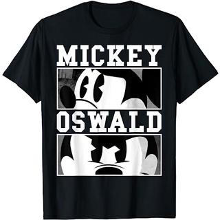 เสื้อยืด พิมพ์ลาย Disney Epic Mickey And Oswald Panels แฟชั่นสําหรับเด็กผู้ชาย และผู้หญิง อายุ 12 3 4 5 6 7 8 9 10 11 12 ปี