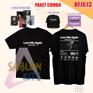 Rfj613 เสื้อยืด พิมพ์ลาย Kpop Love Me Again Taehyung vi 5th Photocard