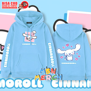 เสื้อแจ็กเก็ต มีฮู้ด ลาย cinnamoroll สําหรับเด็กผู้ชาย และเด็กผู้หญิง