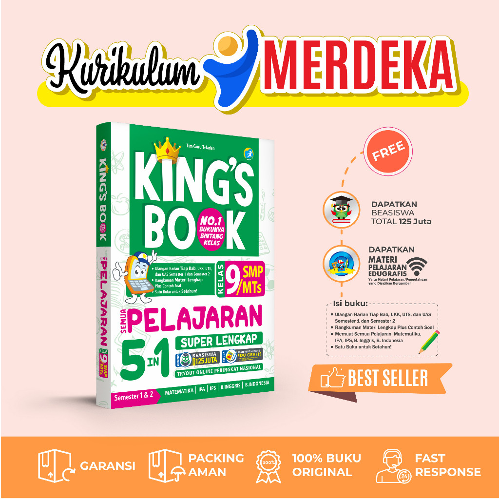EMC Kings Book All Lessons 5 In 1 เกรด 9 Junior High School/Islamic Junior High School