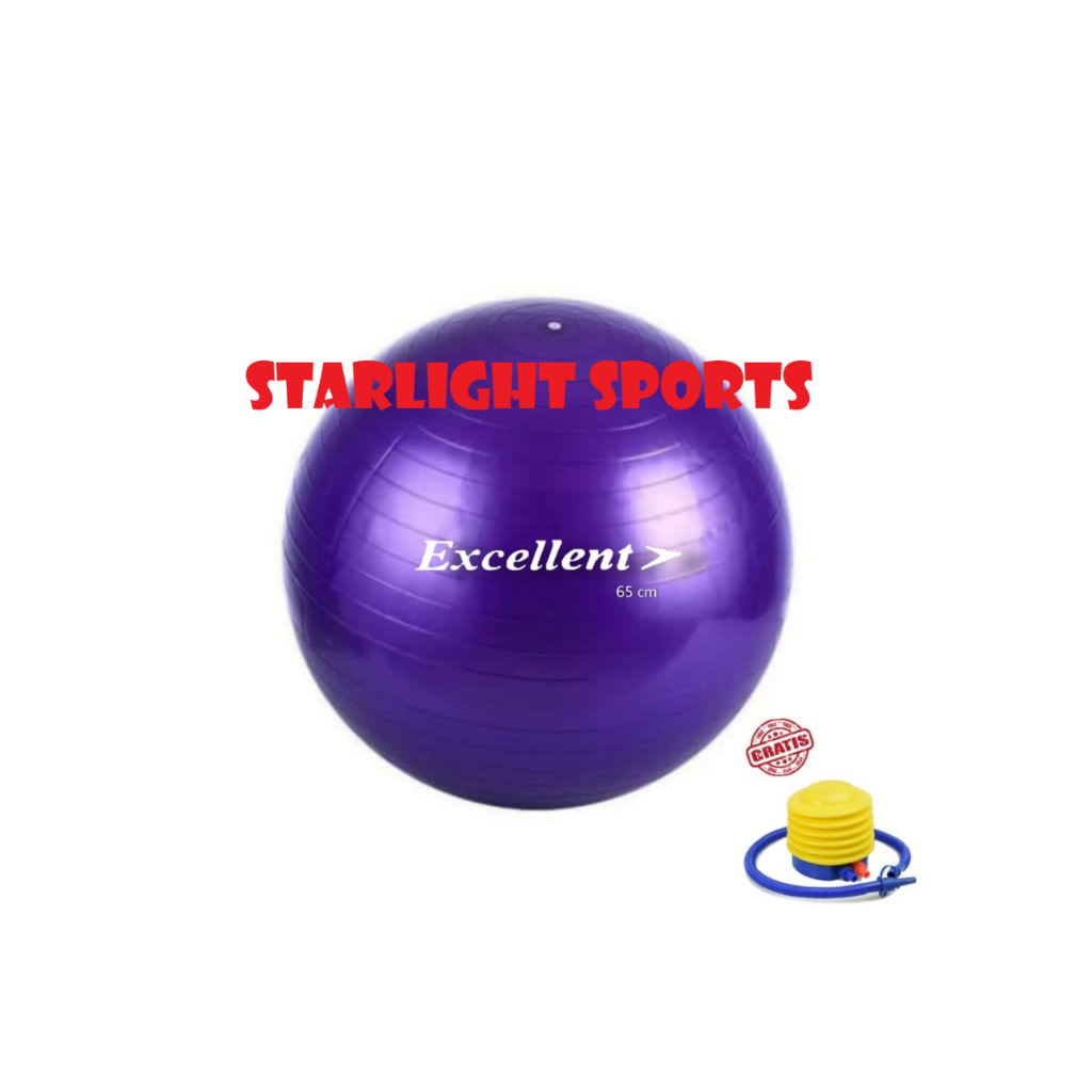 ใหม่ล่าสุด EXCELLENT 65CM GYM BALL ฟรีปั๊ม