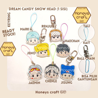 Honeys Craft - พวงกุญแจ NCT Dream Candy Snow Head 1-sided Series - พวงกุญแจอะคริลิค Earpods Phone KPOP