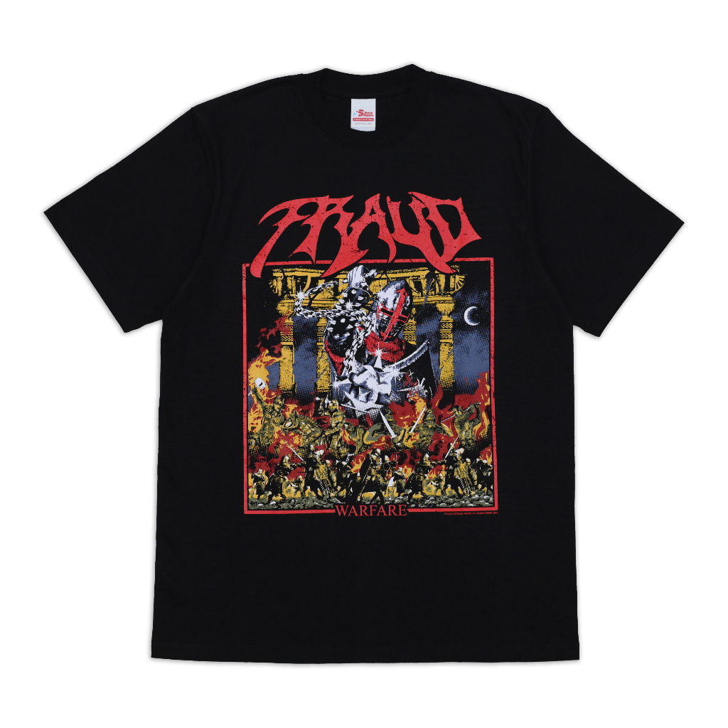 เสื้อยืด Fraud - Warfare - สีดํา