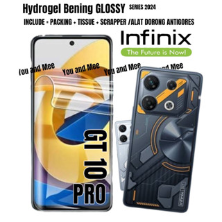 ไฮโดรเจลใส ป้องกันรอยขีดข่วน เต็มแผ่น 4 กรัม 5 กรัม สําหรับ INFINIX GT 10PRO Note 30 30Pro Note 12 2023 12 VIP 12 G96 12i 2022 10 GT10 i PRO