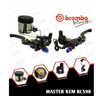 มาสเตอร์เบรกบน RCS 98 กล่องโอวัล CNC PLUS ขนาดใหญ่ สูบบุหรี่ UNIVERSAL NINJA VIXION MIO BEAT VARIO VARIO 125 150 RX KING SCORPIO CB 150 R SATRIA FU Etc