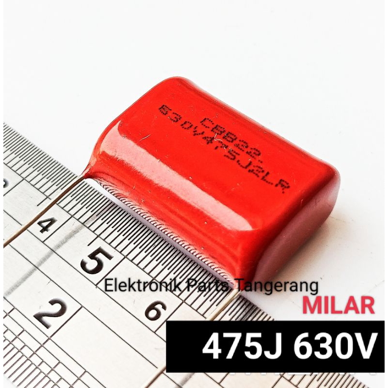 MILAR CAPACITOR 475J 630V MILAR 475J 630V CERAMIC CAPACITOR 475K 630V MILAR 475 J 630v