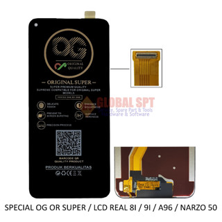 Og ORI SUPER หน้าจอสัมผัส LCD 8I 9I A96 NARZO 50