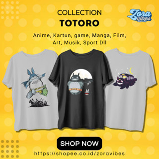 เสื้อยืด พิมพ์ลายอนิเมะ TOTORO MY NEIGHBOR GHIBLI STUDIO GHIBLI MY NEIGHBOR TOTORO 30S