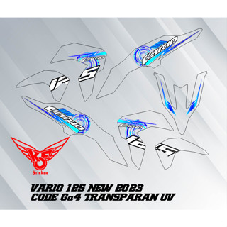 ใหม่ สติกเกอร์ใส ลายทาง Vario 2023 125 Motif GA4