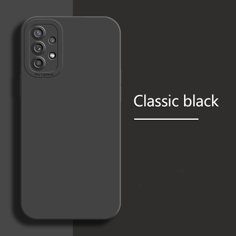 HP Samsung A52 Case Softcase BLACK MATTE CAMERA PROTECTION Case เคสโทรศัพท์ Samsung A52
