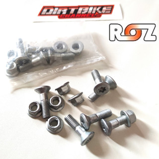 สลักเกลียวเกียร์หลัง ROZ Steel KTM HUSQ KLX CRF WR DTRACKER YZ YZF KX KXF 125 150 230 250 450