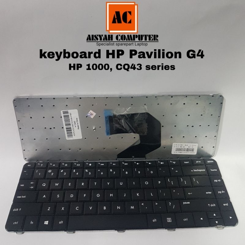 HP Pavilion G4, G4-1000 Laptop Keyboard, Compaq CQ43, HP 1000