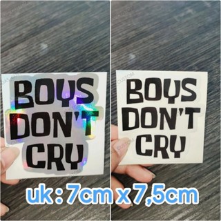 สติกเกอร์ พิมพ์ลาย BOYS DONT CRY