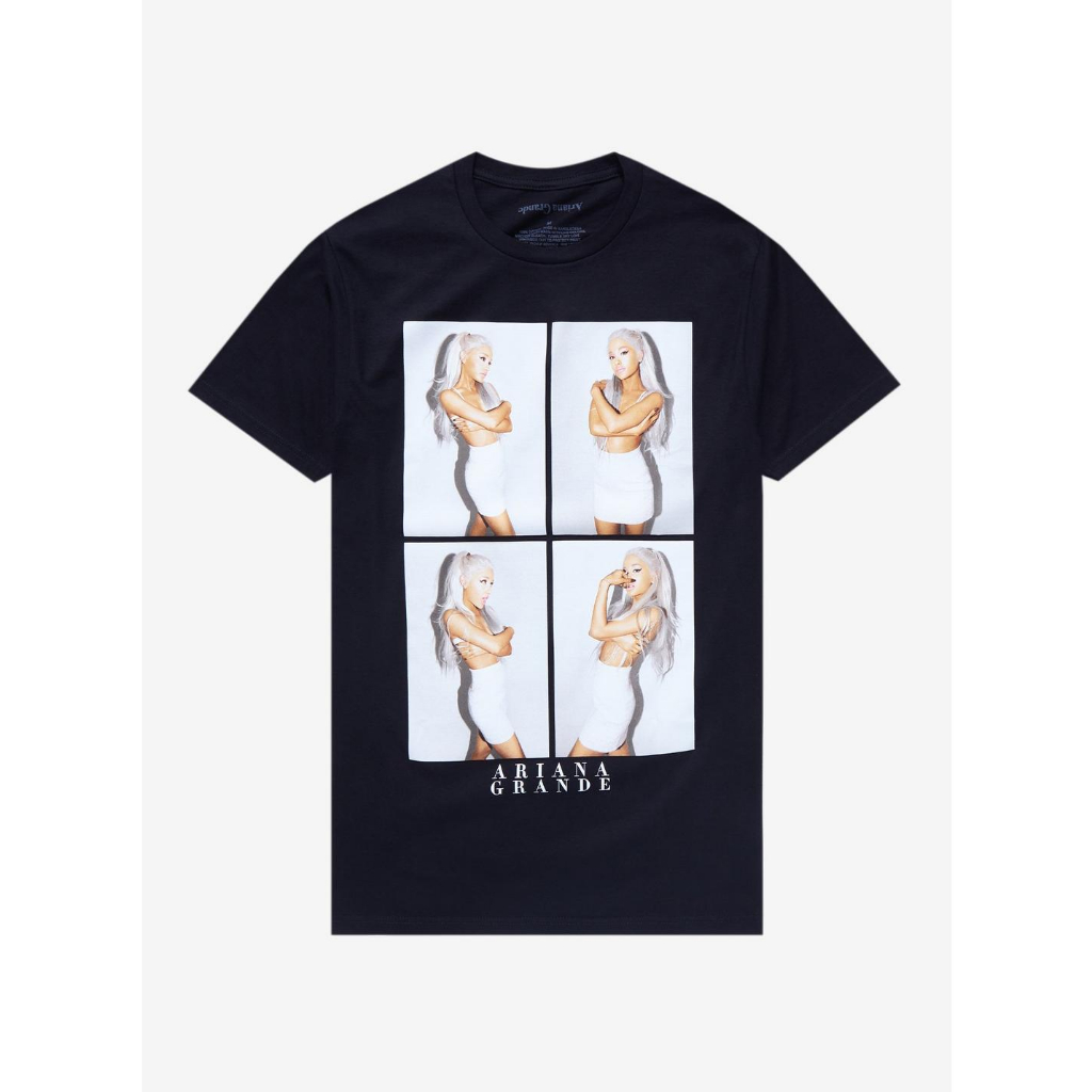 เสื้อยืดตารางภาพถ่าย Ariana Grande