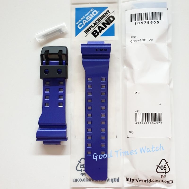 สายนาฬิกาข้อมือ N BEZEL G-SHOCK GBA-400-2A GBA 400 BLUE CASIO ของแท้