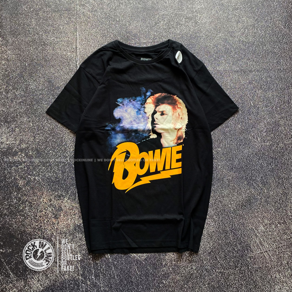 DAVID BOWIE - เสื้อยืดวงออริจินัล RETRO BOWIE