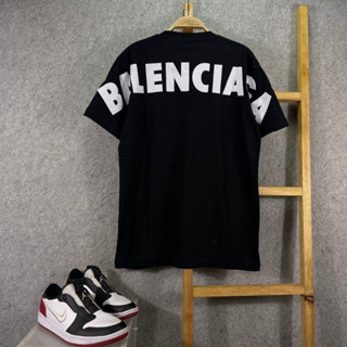 Balenciaga เสื้อยืด สีดํา ขนาดใหญ่