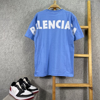 Balenciaga BIG BACK SOFT BLUE เสื้อยืด สีน้ําเงิน