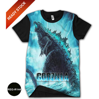 เสื้อยืด พิมพ์ลายอนิเมะ Godzilla 3 มิติ REG-R144