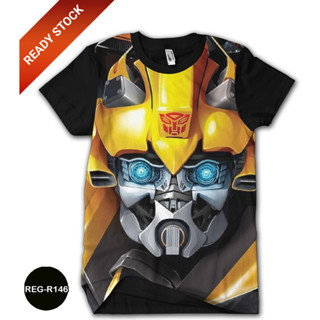 เสื้อยืด พิมพ์ลายอนิเมะ Transformers 3 มิติ สําหรับเด็ก REG-R146