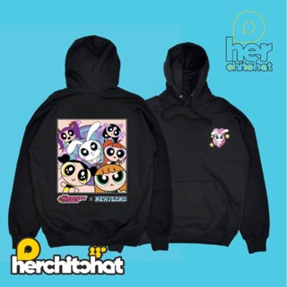 เสื้อฮู้ดดี้ 2 ด้าน - NEWJEANS x Powerpuff Girls K-pop อย่างไม่เป็นทางการ