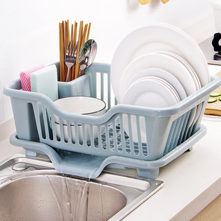 Rak Piring Sendok Plastik Anti Pecah Bahan Tebal Perlengkapan Dapur Rumah Tangga Import/Pengering Piring/Modern  Peniris Air/Simpel Dan Minimalis/Mangkuk Piring/- PBR-C - Fun Living