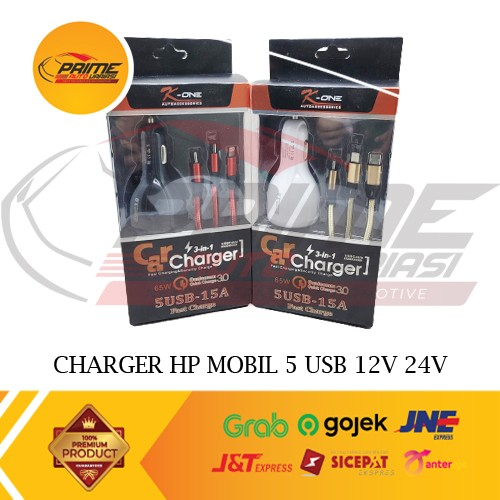 ที่ชาร์จในรถยนต์ K-ONE 5V 65W 3IN1 SUPER FAST CHARGING