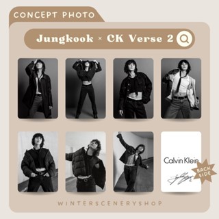 โฟโต้การ์ด BTS Member Jungkook X C@lv!N Kl3!N 2023 | โฟโต้การ์ด 7 ชุด 1 ชุด