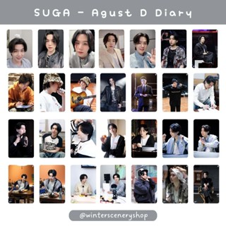 โฟโต้การ์ด Bts Suga - สิงหาคม D - Day Diary | โฟโต้การ์ด 1 ชุด ได้ 28 ชิ้น | ☃ ทิวทัศน์ฤดูหนาว ☃