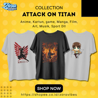 เสื้อยืด พิมพ์ลายอนิเมะ Attack ON TITAN