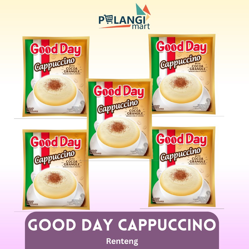 Good DAY CAPPUCCINO RENTENG COTENTS 10 X 25 GR