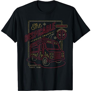 เสื้อยืด ลาย Marvel Deadpool Chimichangas Despicable Food Truck แฟชั่น สําหรับเด็ก ผู้ใหญ่ อายุ 1 2 3 4 5 6 7 8 9 10 11 12 ปี