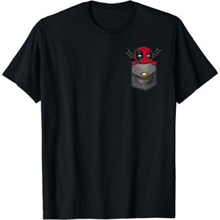 เสื้อยืด พิมพ์ลายการ์ตูน Marvel Deadpool น่ารัก แฟชั่นสําหรับเด็ก และผู้ใหญ่ อายุ 1 2 3 4 5 6 7 8 9 10 11 12 ปี