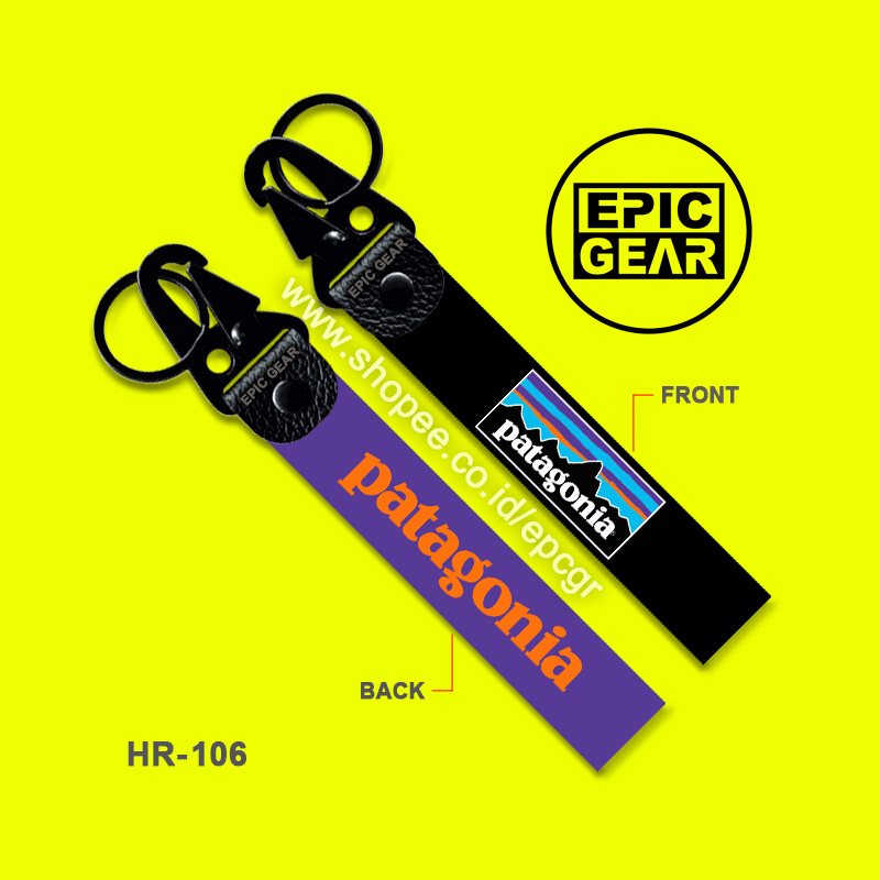 GANTUNGAN คุณภาพสูง PATAGONIA พรีเมี่ยมพวงกุญแจรถจักรยานยนต์อุปกรณ์เสริมรถยนต์ KEY CHAIN RING HOLDER BAG BIKE JET TAG KEYLESS REMOTE ยี่ห้อ MOUNTAIN BACKPACK CARRIER เสื้อยืดรถบรรทุกหมวกกระเป๋าเป้สะพายหลัง STRAP BAND WEBBING LANYARD COOL UNIQUE
