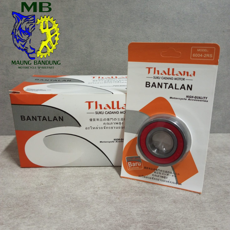 LAHER 6004 2RS 10PCS (1 กล่อง) THALLAND BRAND LAHER 6004 2RS BEARING 6004 WHEEL BEARING 6004 THALLAN