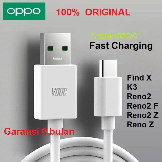 OPPO Find X K3 Reno Z Reno2 ZF Type-C SuperVOOC ORII Data Cable