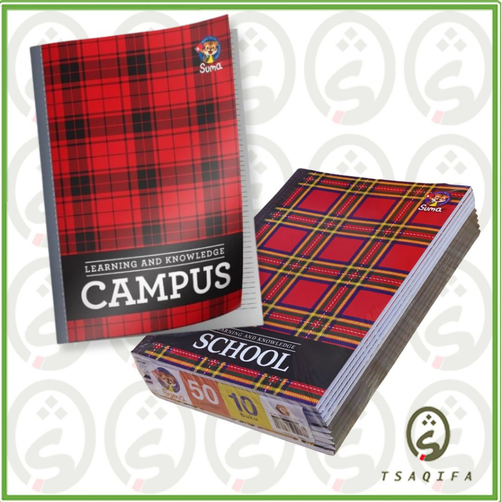 SUMA CAMPUS SCHOOL BOXY B5 NOTEBOOK 50 แผ่น 1 แพ็ค (เนื้อหา 10) RALANGGA Notebook