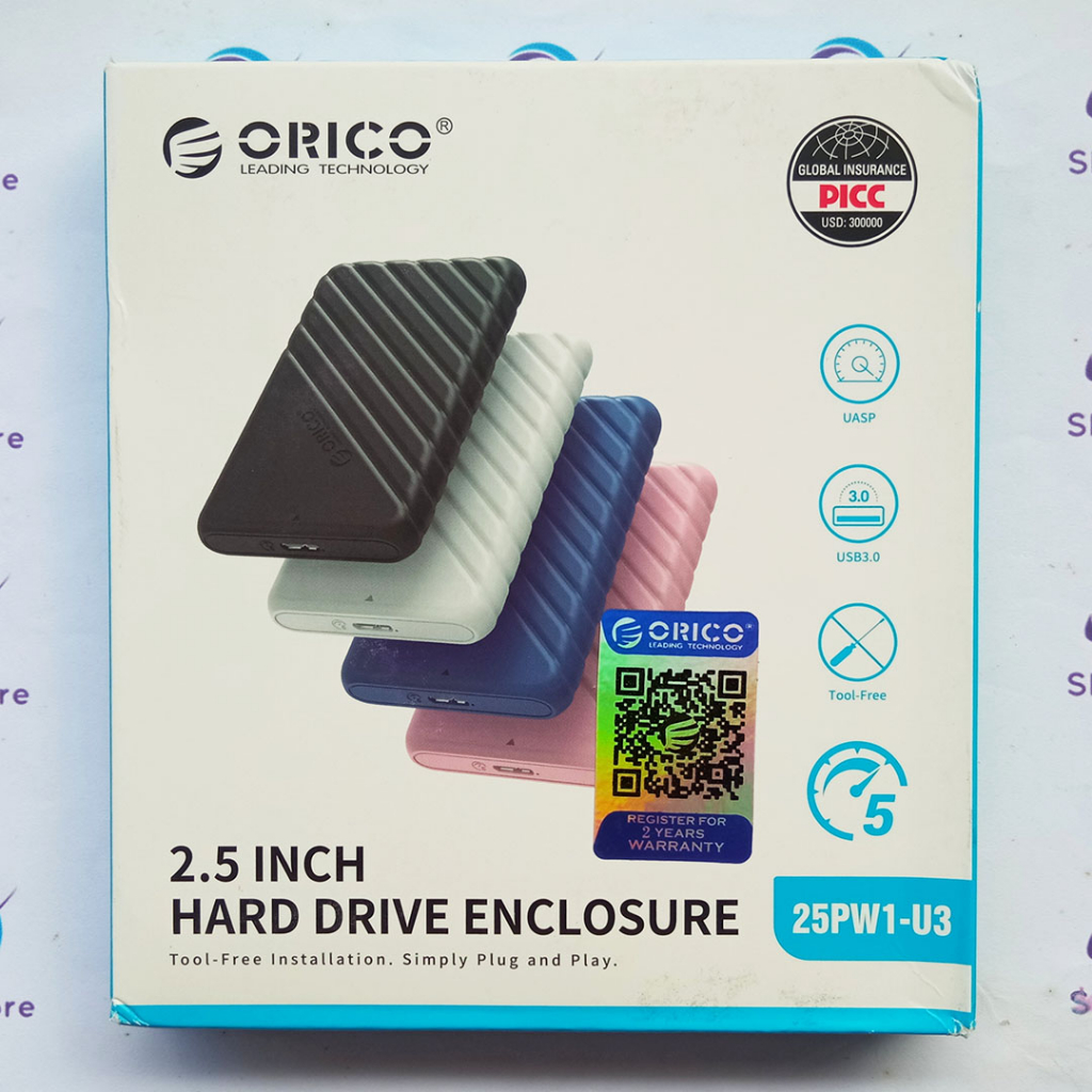 Orico เคสฮาร์ดดิสก์ภายนอก HDD Enclosure 2.5 นิ้ว USB 3.0 25PW1-U3 SSD