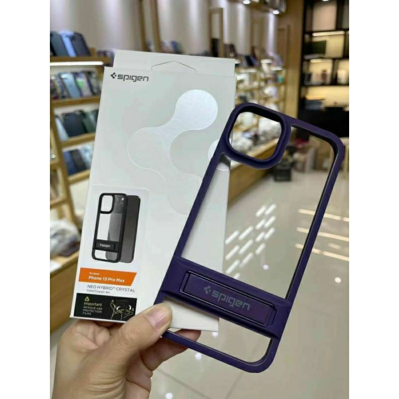 เคสขาตั้ง ไอโฟน 11 6.1 | 12/ 12 โปร | 12 โปรแมกซ์ | 13 6.1 | 13 โปร | 13 Pro Max ปลอกขาตั้งโลหะ Polyคาร์บอเนต ฝาครอบกันกระแทกแบบใสป้องกันไฮบริด