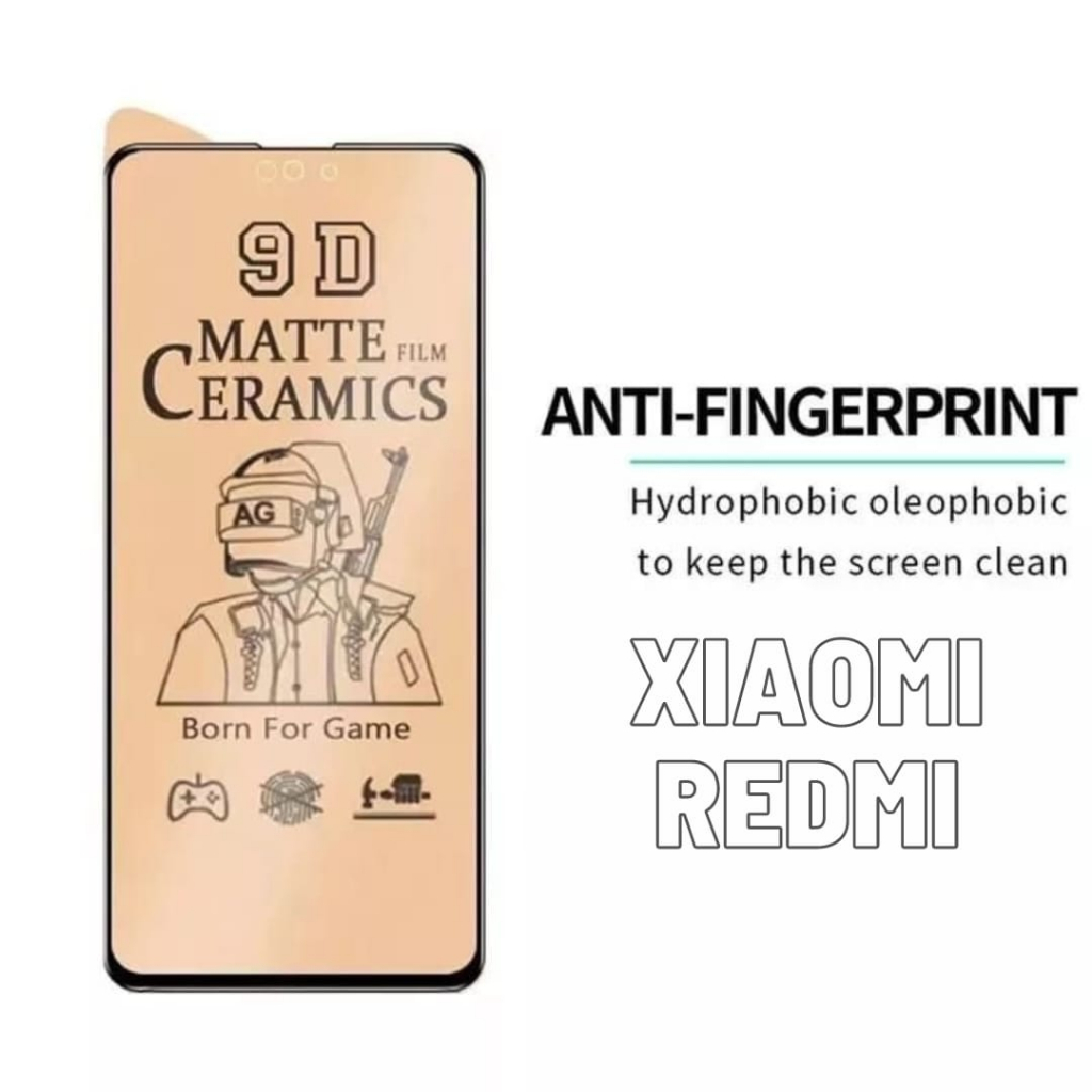 TEMPERED GLASS CERAMIC MATTE GAME 9H ต้นฉบับ 100% ของแท้ ANTI-BREAK REDMI 4X 5A 6 6A 6 Pro 7 7A 8 8A