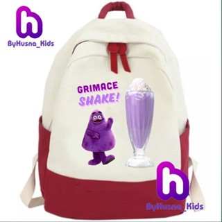 Grimace SHAKE BACKPACK กระเป๋าเป้สะพายหลัง วัสดุพรีเมี่ยม สําหรับเด็กวัยหัดเดิน