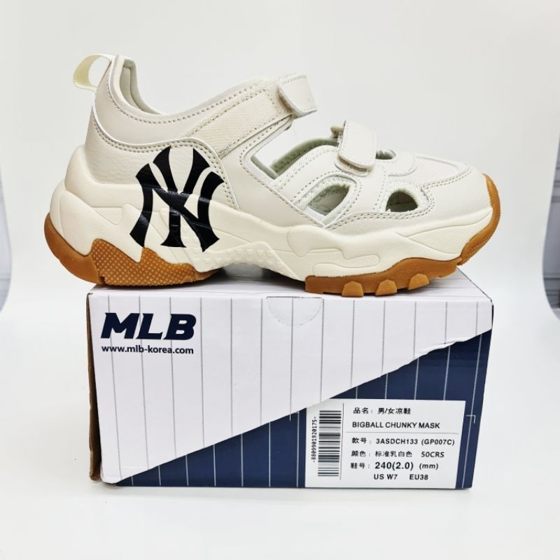 YANKEES MLB CHUNKY BALL MASK SHOES/รองเท้า MLB สําหรับผู้หญิง/รองเท้าผ้าใบ