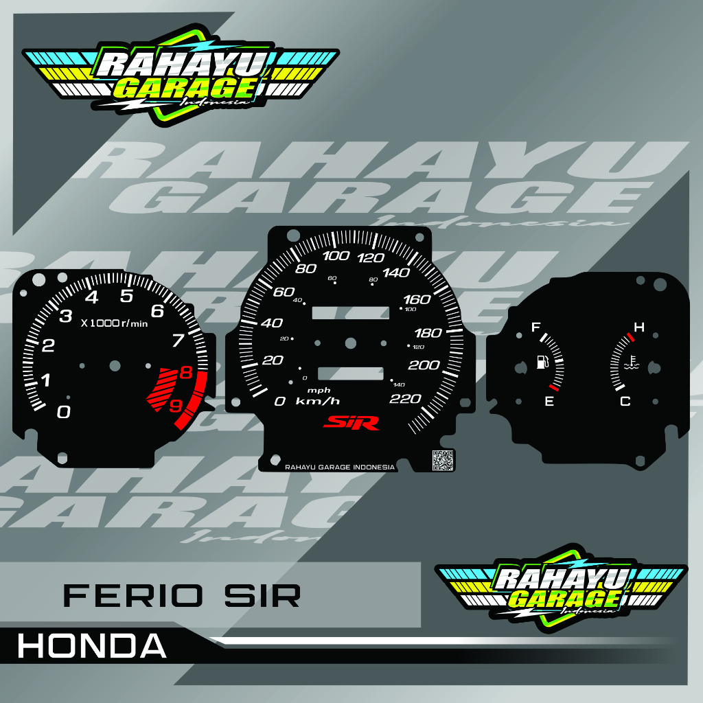 Replica แผง SPIDOMETER HONDA CIVIC FERIO Replica FERIO SIR,FERIO SI,EK4,MUGEN,TYPE RMETER SPEEDO CUS