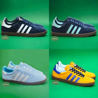 รองเท้าผ้าใบลําลอง adidas spezial handball navy Ice Blue Yellow สําหรับผู้ชาย ไซซ์ 39 40 41 42 43 44