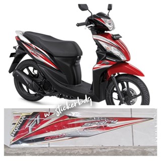 สติกเกอร์ สีแดง สีดํา สําหรับ Honda Spacy 2014