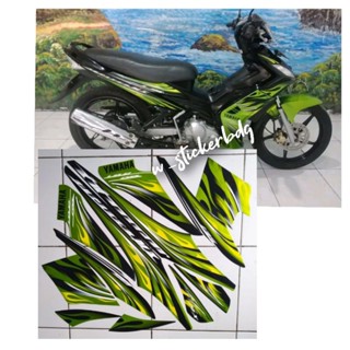 สติกเกอร์ติดตัวถัง สีเขียว สําหรับ Yamaha Jupiter MX 2009 2010