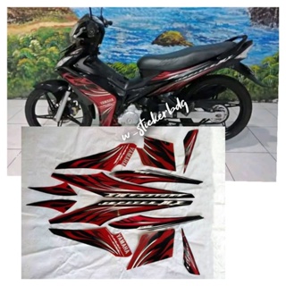 สติกเกอร์ติดตัวถัง สีดํา สีแดง สําหรับ Yamaha Jupiter MX 2009 2010