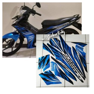 สติกเกอร์ สีฟ้า สีดํา สําหรับ Yamaha Jupiter MX 2009 2010